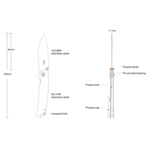 RUIKE P801 Black Fällkniv