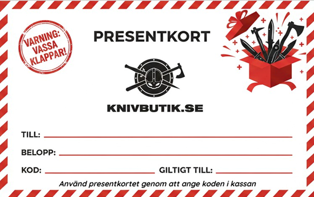 Presentkort Jul Knivbutik