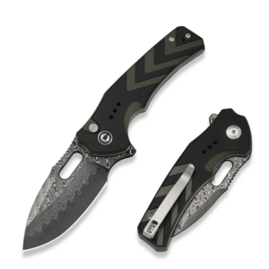 Civivi Vexron Black & Green G10 Damascus | C24066-DS1