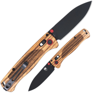 CobraTec Zebrawood Bar Lock Drop Point Black