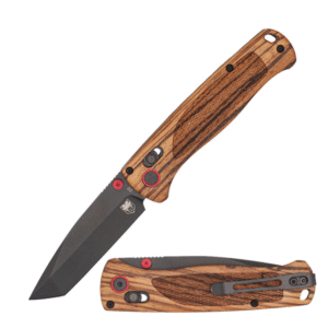 CobraTec Zebrawood Bar Lock Tanto | ZWBLTBK-T
