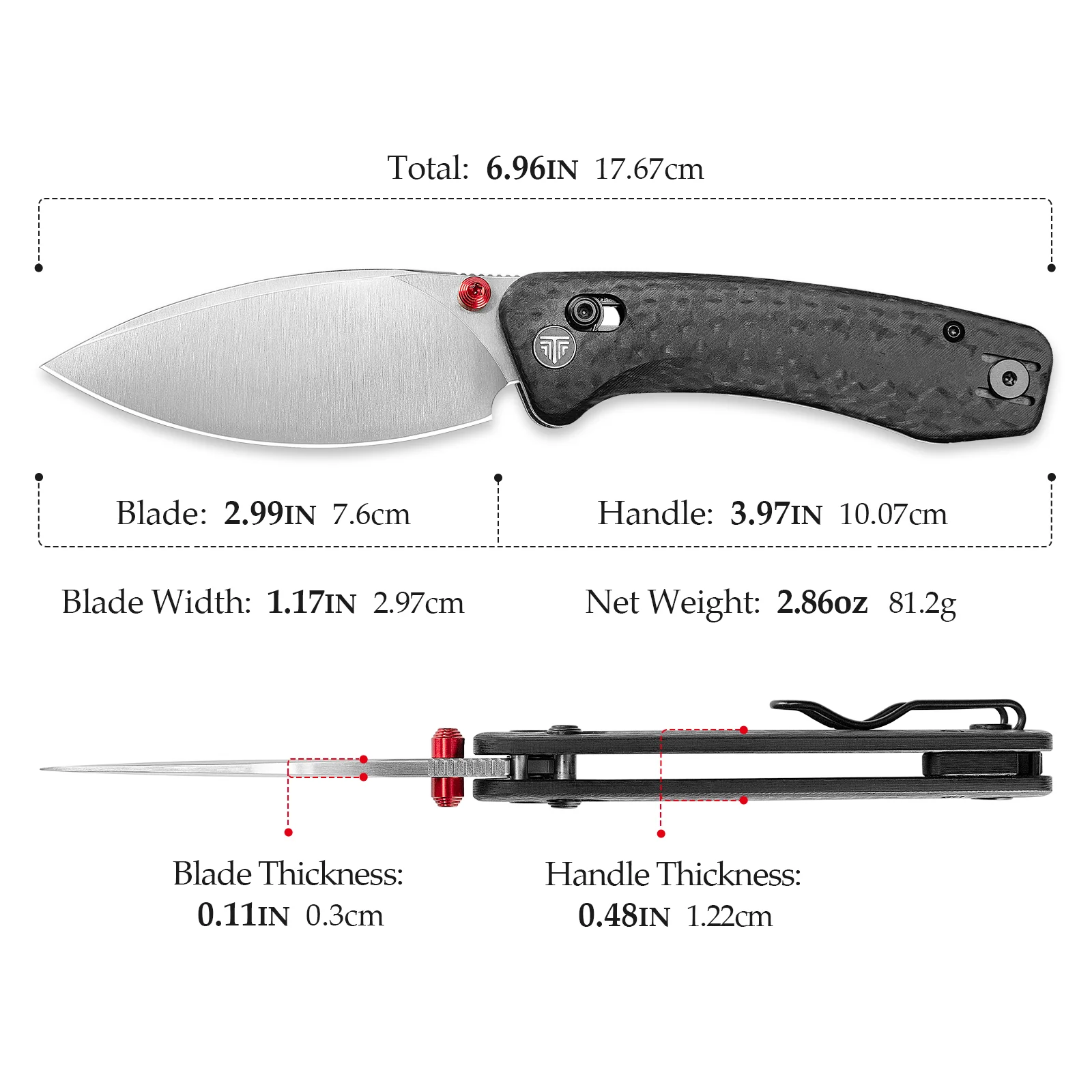 Trivisa Koala Plus Carbon Fiber - storlek