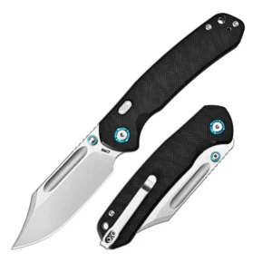 CJRB Bowie Pyrite Black G10 Top