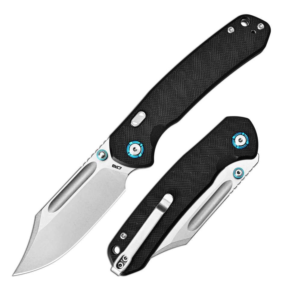 CJRB Bowie Pyrite Black G10 Top
