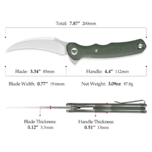 Trivisa Lacerta Green Micarta